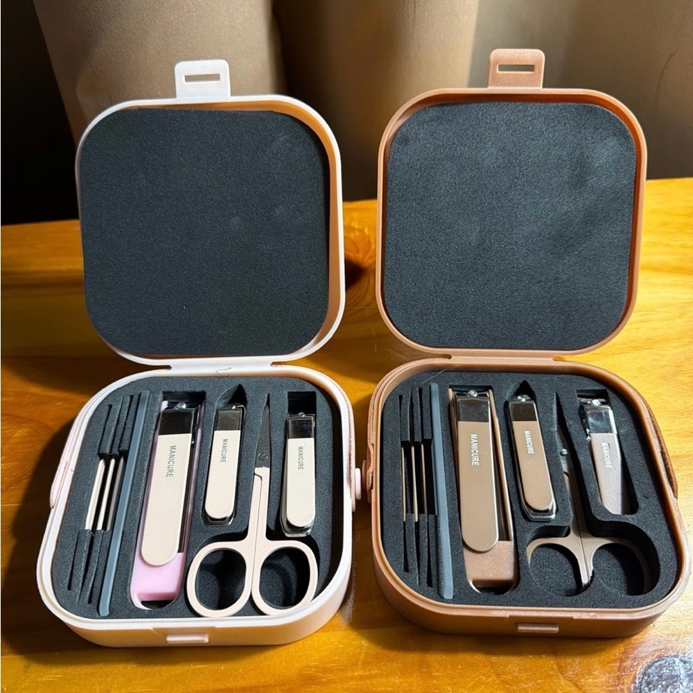 HIS AND HERS MANICURE SETS with Case